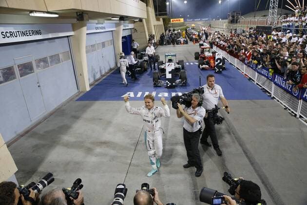Motorsports: FIA Formula One World Championship WM Weltmeisterschaft 2016, Grand Prix of Bahrain, 6 Nico Rosberg (GER, Mercedes AMG Petronas Formula One Team), xHOCHxZWEIx