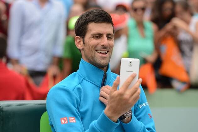 April 3, 2016 - Miami, Florida, United States - NOVAK DJOKOVIC after winning the Miami Open. Tennis 2016 - Miami Open - Day 14 - ZUMAl132
