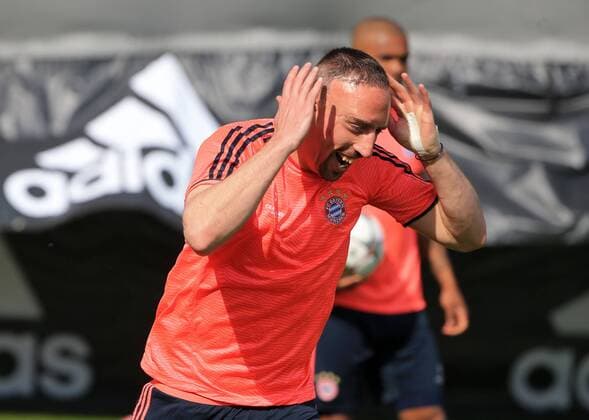 04.04.2016, 1.BL,FC Bayern Training, Säbenerstrasse München, im Bild: Franck Ribery (FCB)