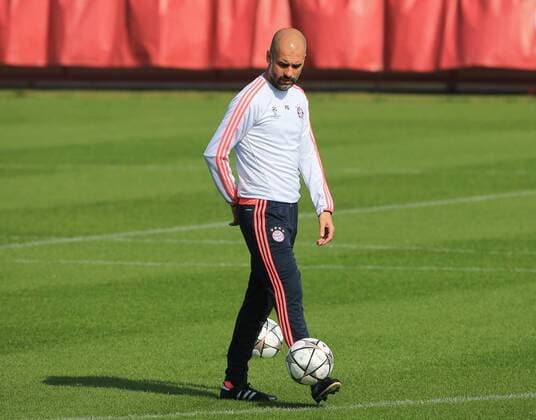 04.04.2016, 1.BL,FC Bayern Training, Säbenerstrasse München, im Bild: Trainer Pep Guardiola (FCB)