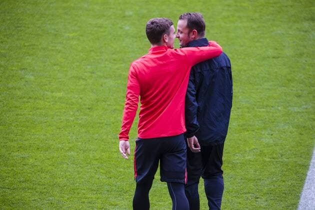 April 4, 2016 - Barcelona, Catalonia, Spain - Griezmann during the last training before the match between FC Barcelona Barca - Atletico de Madrid, for the round 1 4 leg 1st leg of the Champios League, played at Camp Nou Stadium on 4th Apr 2016 in Barcelona, Spain. Atletico de Madrid training session  - ZUMAn230