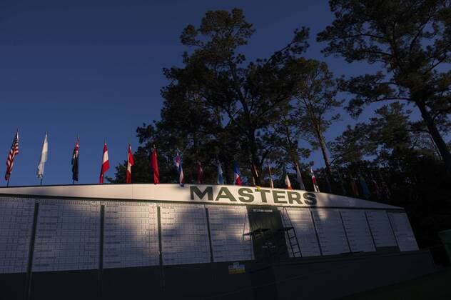 The Masters scoreboard is seen prior to a practice round before the 2016 Masters Tournament at Augusta National in Augusta, Georgia on April 5, 2016.  AUG20160405304 KEVINxDIETSCH