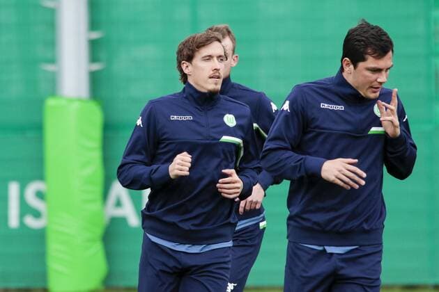 Fußball, UEFA Champions League, Pressekonferenz und Abschlusstraining VfL Wolfsburg und Real Madrid; Max Kruse (Wolfsburg, 11) m im Training. xtgx
