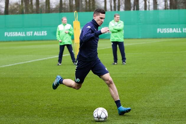 Fußball, UEFA Champions League, Pressekonferenz und Abschlusstraining VfL Wolfsburg und Real Madrid; Julian Draxler (Wolfsburg, 10) Einzelbild. xtgx