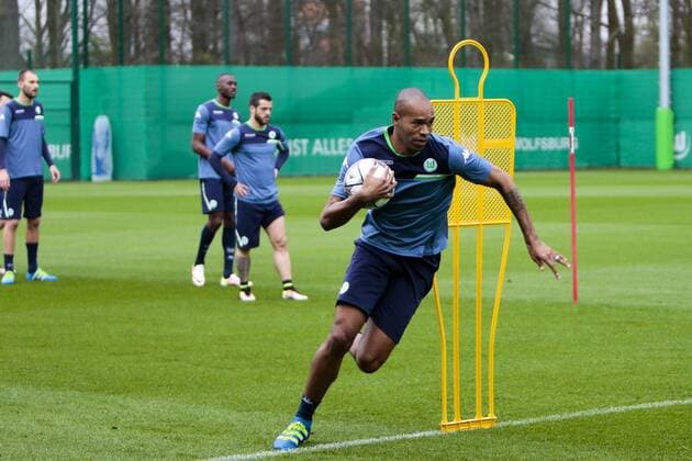 Fußball, UEFA Champions League, Pressekonferenz und Abschlusstraining VfL Wolfsburg und Real Madrid; Naldo (Wolfsburg, 25) Einzelbild. xtgx