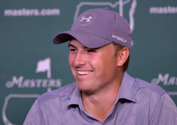 Golf, The Masters in Augusta, Jordan Spieth PK Jordan Spieth speaks to the media during a press conference PK Pressekonferenz before the 2016 Masters Tournament at Augusta National in Augusta, Georgia on April 5, 2016.  AUG20160405348 KEVINxDIETSCH