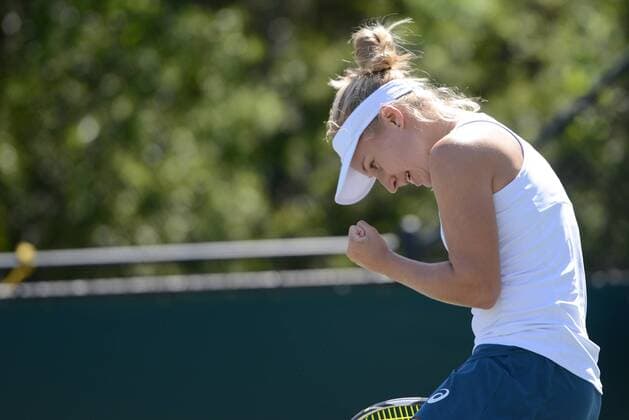 April 6, 2016 - Charleston, South Carolina, United States - DARIA GAVRILOVA of Australia during her match vs. S. Zhang at the Volvo Car Open Tennis 2016 - Volvo Car Open - Day 3 - ZUMAl132