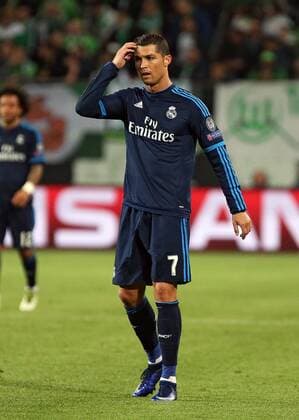 06.04.2016, xovx, Fussball UEFA Champions League, VfL Wolfsburg - Real Madrid, emspor, Cristiano Ronaldo (Real Madrid) enttaeuscht, enttaeuscht schauend, dissapointed, Freisteller.