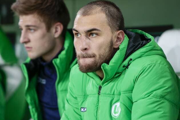 Fußball, UEFA Champions League, VfL Wolfsburg - Real Madrid CF; Bas Dost (Wolfsburg, 12) Portrait, Porträt, Einzelbild. xtgx