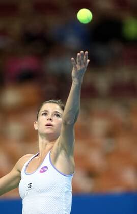 KATOWICE Open, WTA Tennis Damen CAMILA GIORGI FRANCE OUT!  160406MIN006