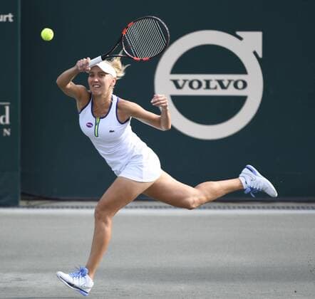April 6, 2016: Elena Vesnina (RUS) defeated Belinda Bencic (SUI) at the Volvo Car Open being played at Family Circle Tennis Center in Charleston, South Carolina. Ã‚Â© TENNIS 2016: Volvo Car Open APRIL 16 - ZUMAc04_