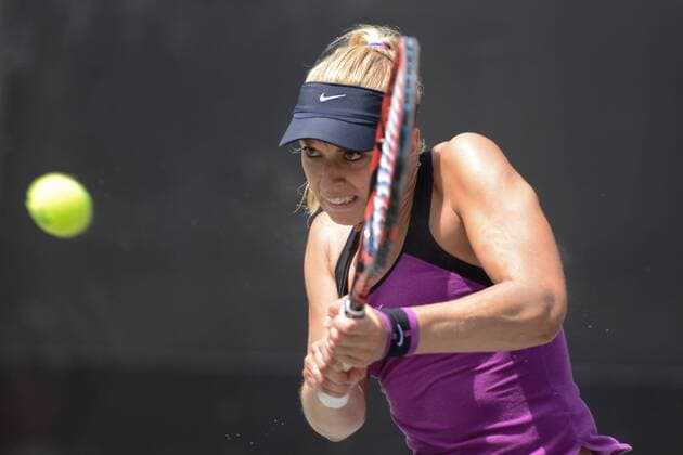 April 6, 2016 - Charleston, South Carolina, United States - SABINE LISICKI of Germany in action during her match vs. Y. Putintseva at the Volvo Car Open Tennis 2016 - Volvo Car Open - Day 3 - ZUMAl132