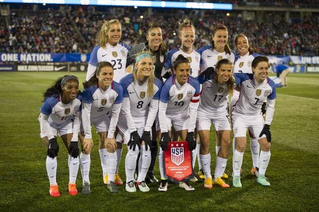 April 6, 2016 - East Hartford, Connecticut, U.S - United States of America Women s national team Nationalteam staring XI vs. Colombia at Pratt & Whitney Stadium in East Hartford, CT Soccer 2016 - International Friendly Länderspiel U.S. Women s National Team vs. Colombia 7-0. - ZUMAs192