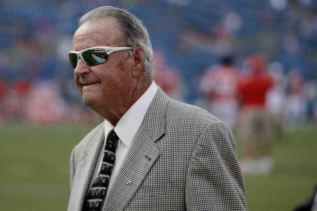 Sept. 3, 2011 - FL, USA - WILL VRAGOVIC Times.ht_343250_vrag_UF_03 of (09 03 11 Gainesville) Bobby Bowden on the sidelines at Florida Field before the University of Florida against Florida Atlantic football game at Ben Hill Griffin Stadium in Gainesville. WILL VRAGOVIC, Times Florida News - Sept. 3, 2011 - ZUMAs70_