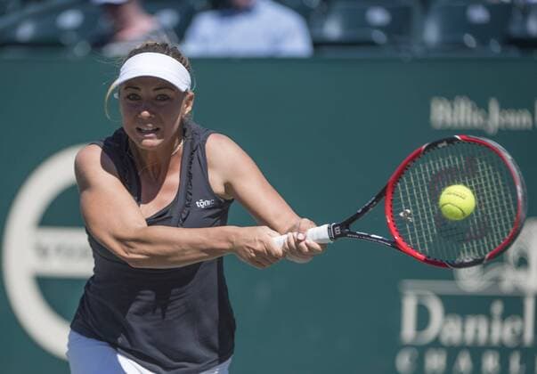 April 7,2016: Kristina Kucova (SVK) loses to Angelique Kerber (GER) 6-2, 6-3, at the Volvo Car Open being played at Family Circle Tennis Center in Charleston, South Carolina. Ã‚Â© TENNIS 2016: Volvo Car Open APRIL 16 - ZUMAc04_