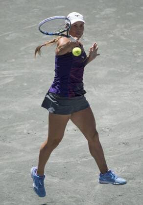 April 7, 2016: Yulia Putintseva (KAZ) defeated Venus Williams (USA) 7-6, 2-6, 6-4, at the Volvo Car Open being played at Family Circle Tennis Center in Charleston, South Carolina. Â© TENNIS 2016: Volvo Car Open APRIL 16 - ZUMAc04_