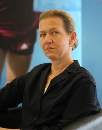 08.04.2016 - Tennis - Nürnberger Versicherungs Cup 2016 - WTA Tennis Damen Women - Damen - Pressekonferenz - JüRa - Sandra Reichel (Turnierdirektorin)