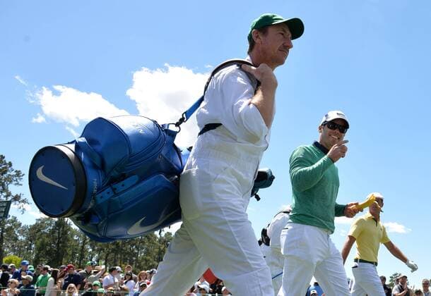 Paul Casey of England walks to the first hole fairway in the second round of the 2016 Masters Tournament at Augusta National in Augusta, Georgia on April 8, 2016. Tom Watson announced that this 2016 Masters will be his last.  MAS20160408110 KEVINxDIETSCH