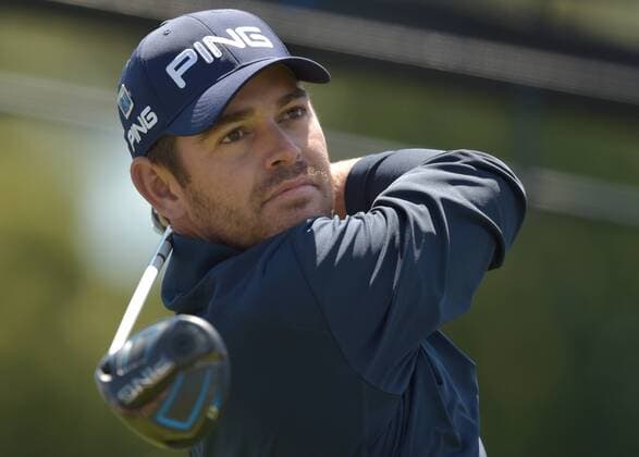 Louis Oosthuizen of South Africa hits his tee shot on the first tee box in the second round of the 2016 Masters Tournament at Augusta National in Augusta, Georgia on April 8, 2016. Tom Watson announced that this 2016 Masters will be his last.  MAS20160408121 KEVINxDIETSCH