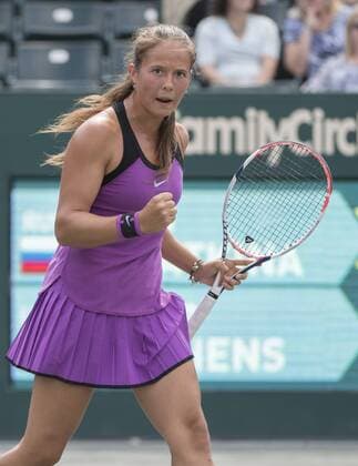 April 8,2016: Daria Kasatkina (RUS) goes into three sets against Sloane Stephens (USA), at the Volvo Car Open being played at Family Circle Tennis Center in Charleston, South Carolina. Ã‚Â© TENNIS 2016: Volvo Car Open APRIL 16 - ZUMAc04_