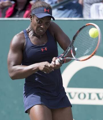 April 8, 2016: Sloane Stephens (USA) goes into three sets against Daria Kasatkina (RUS), at the Volvo Car Open being played at Family Circle Tennis Center in Charleston, South Carolina. Ã‚Â© TENNIS 2016: Volvo Car Open APRIL 16 - ZUMAc04_