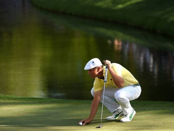 April 8, 2016 - Augusta, GA, USA - Bryson DeChambeau prepares to putt on the 16th green during the second round of the 80th Masters at the Augusta National Golf Club on Friday, April 8, 2016, in Augusta, Ga. Masters Tournament - ZUMAm67_