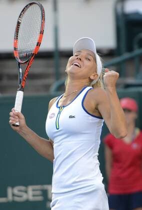 April 8, 2016 - Charleston, South Carolina, United States - ELENA VESNINA of Russia in action during her match vs. L. Siegmund at the Volvo Car Open Tennis 2016 - Volvo Car Open - Day 5 - ZUMAl132