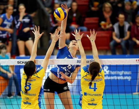 Stuttgart Volleyball Playoff-Halbfinale Allianz MTV Stuttgart vs. Schweriner SC, Kaja Grobelna (Stuttgart)