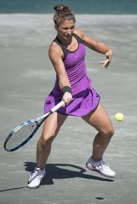 April 9,2016: Sara Errani (ITA) loses to Elena Vesnina (RUS) 6-4, 4-6, 6-2, at the Volvo Car Open being played at Family Circle Tennis Center in Charleston, South Carolina. Ã‚Â© TENNIS 2016: Volvo Car Open APRIL 16 - ZUMAc04_