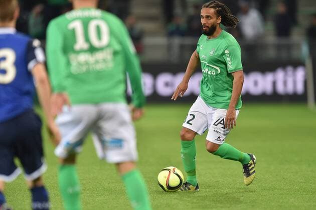 Benoit Assou Ekotto (saint etienne) FOOTBALL : AS Saint Etienne vs ES Troyes AC - Ligue 1 - 09 04 2016 FredericChambert Panoramic 