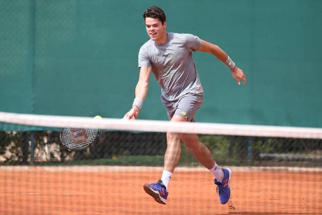 Milos Raonic (Can) TENNIS : Monte Carlo Rolex Masters 2016 - 10 04 2016 TennisMagazine Panoramic 