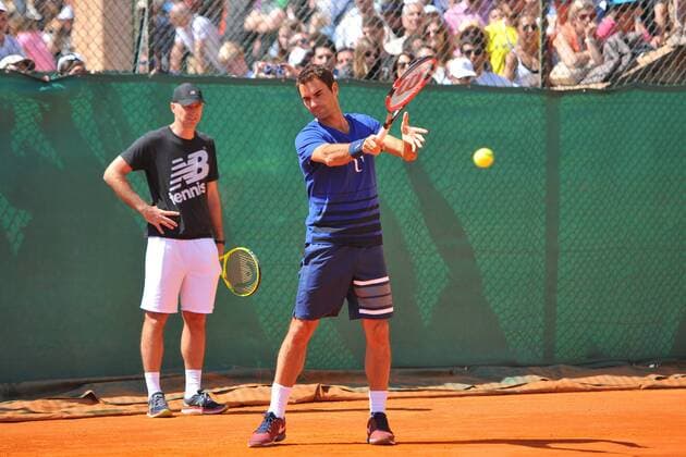 Roger Federer (Sui) TENNIS : Monte Carlo Rolex Masters 2016 - 10 04 2016 TennisMagazine Panoramic 