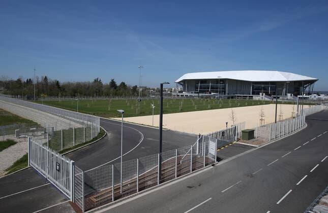 SOCCER - UEFA EURO EM Europameisterschaft Fussball 2016, preview LYON,FRANCE,10.APR.16 - SOCCER - UEFA European Championship EM Europameisterschaft 2016 in France, preview, Stade de Lyon. Image shows the stadium. Keywords: stadium. GEPAxpictures xAndreasxPranter