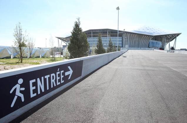 SOCCER - UEFA EURO EM Europameisterschaft Fussball 2016, preview LYON,FRANCE,10.APR.16 - SOCCER - UEFA European Championship EM Europameisterschaft 2016 in France, preview, Stade de Lyon. Image shows the stadium. Keywords: stadium. GEPAxpictures xAndreasxPranter