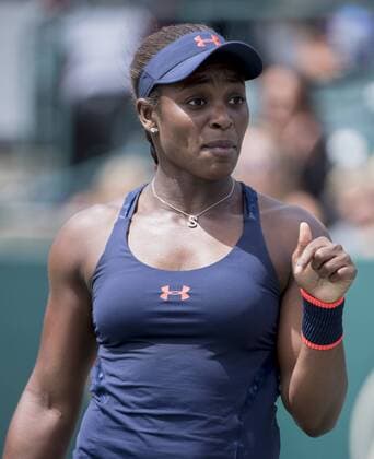 April 10, 2016: Sloane Stephens (USA) defeated Elena Vesnina (RUS) 7-6, 6-2, at the Volvo Car Open being played at Family Circle Tennis Center in Charleston, South Carolina. Ã‚Â© TENNIS 2016: Volvo Car Open APRIL 16 - ZUMAc04_