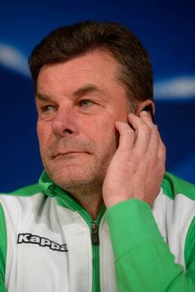 Dieter Hecking (Trainer, Wolfsburg) auf der Abschluss-Presserkonferenz in Madrid, xjgx