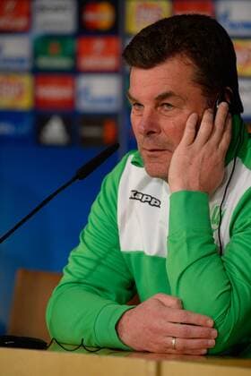Dieter Hecking (Trainer, Wolfsburg) auf der Abschluss-Presserkonferenz in Madrid, xjgx