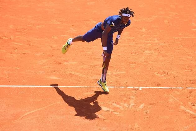 Gael Monfils (fra) TENNIS : Tournoi de Monte Carlo 2016 - 11 04 2016 TennisMagazine Panoramic 