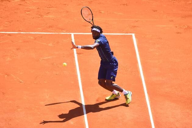 Gael Monfils (fra) TENNIS : Tournoi de Monte Carlo 2016 - 11 04 2016 TennisMagazine Panoramic 