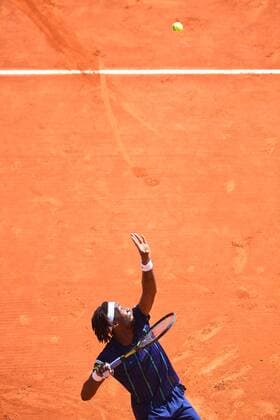 Gael Monfils (fra) TENNIS : Tournoi de Monte Carlo 2016 - 11 04 2016 TennisMagazine Panoramic 