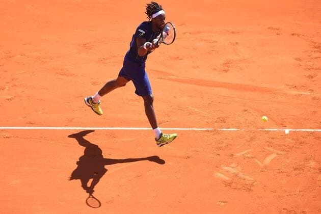 Gael Monfils (fra) TENNIS : Tournoi de Monte Carlo 2016 - 11 04 2016 TennisMagazine Panoramic 