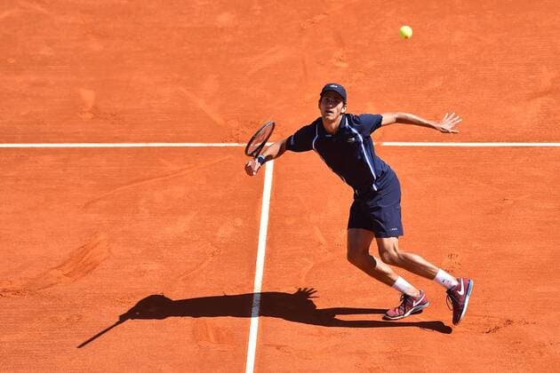 Pierre Hugues Herbert (fra) TENNIS : Tournoi de Monte Carlo 2016 - 12 04 2016 TennisMagazine Panoramic 