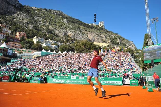 Roger Federer (Sui) TENNIS : Tournoi de Monte Carlo 2016 - 12 04 2016 TennisMagazine Panoramic 