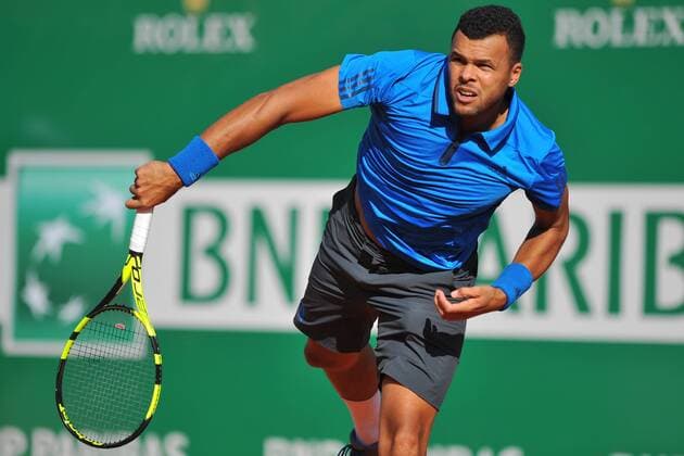 Jo Wilfried Tsonga (Fra) TENNIS : Tournoi de Monte Carlo 2016 - 12 04 2016 TennisMagazine Panoramic 