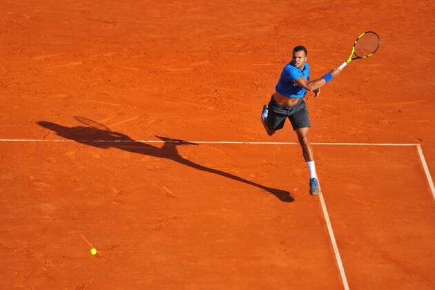 Jo Wilfried Tsonga (Fra) TENNIS : Tournoi de Monte Carlo 2016 - 12 04 2016 TennisMagazine Panoramic 