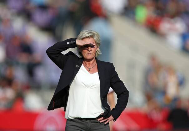 12.04.2016, Fussball Frauen-Länderspiel , EM-Qualifikation, Grupppenspiel, Deutschland - Kroatien, in der Osnatel-Arena Osnabrück. Bundestrainerin Silvia Neid (Deutschland) 