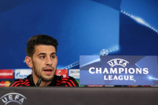 April 12, 2016 - Lisbon, Portugal - Benfica s forward Pizzi attends a press conference PK Pressekonferenz at Luz stadium in Lisbon on April 12, 2016 on the eve of their Champions League quarter-final second leg football match SL Benfica vs FC Bayern Munich. UEFA Champions League quarter-final second leg Benfica press conference - ZUMAf123