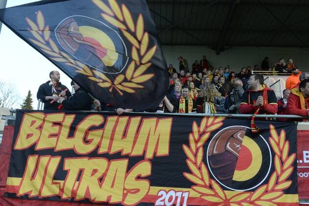 illustration picture of tifo FOOTBALL FEMININ : Belgique vs Estonie - Qualification Euro 2017 - Louvain - 12 04 2016 PhotoNews Panoramic 