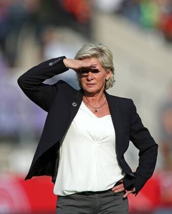 12.04.2016, Fussball Frauen-Länderspiel , EM-Qualifikation, Grupppenspiel, Deutschland - Kroatien, in der Osnatel-Arena Osnabrück. Bundestrainerin Silvia Neid (Deutschland) 