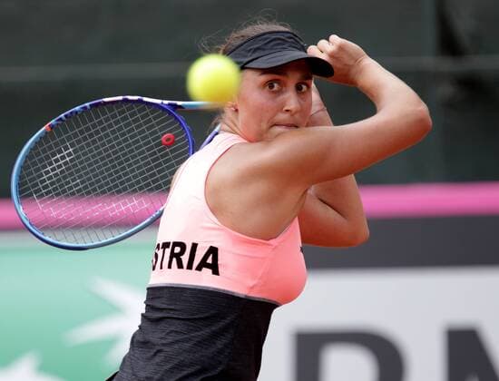 TENNIS - ITF, Fed Cup KAIRO,EGYPT,13.APR.16 - TENNIS - ITF, Fed Cup, Europe Africa Zone II, Group 1, Egypt vs Austria. Image shows Tamira Paszek (AUT). GEPAxpictures xWalterxLuger